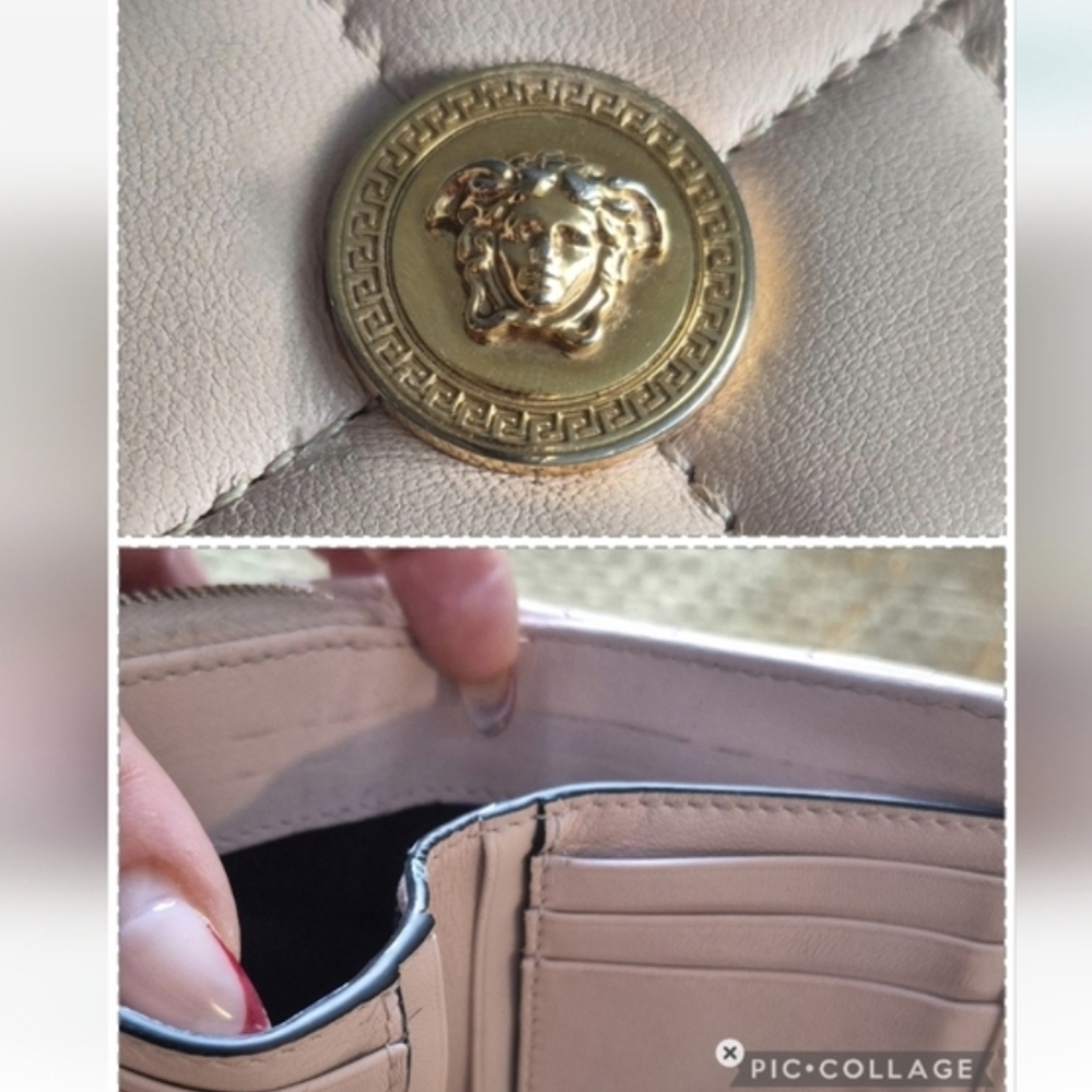 Versace Quilted Leather Medusa Wallet - Picture 12 of 15